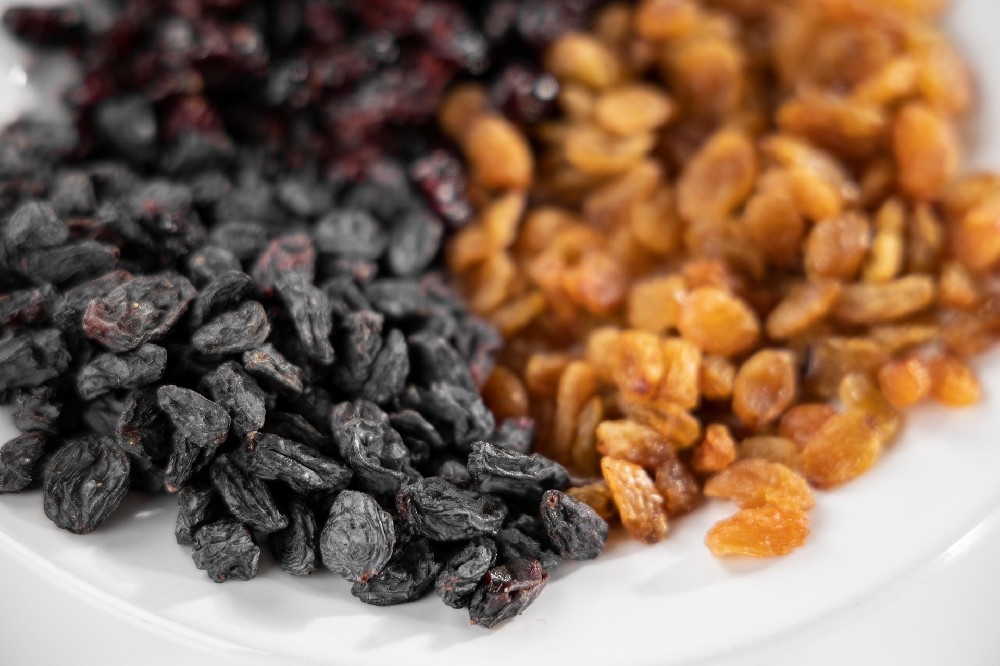 Edible value of raisins